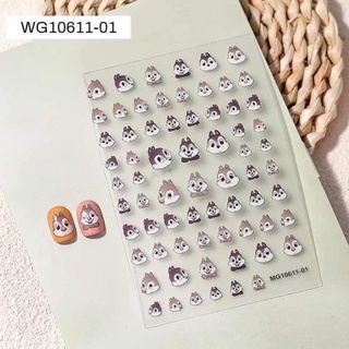 Sticker hoạt hình, gấu… dán móng