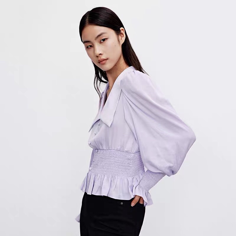 Áo lụa tím Urban Revivo