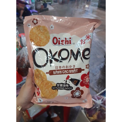 Bánh Gạo Nhật Vị Tảo Biển/tương đen OKOME gói 100g