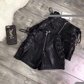 Quần short Da qc cá tính