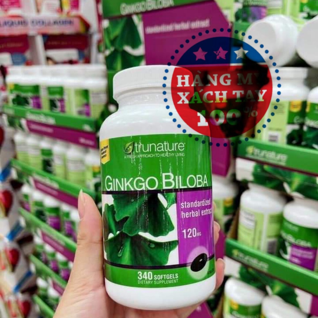 Viên Uống Bổ Não Trunature Ginkgo Biloba 340V - Mỹ date 08/2024