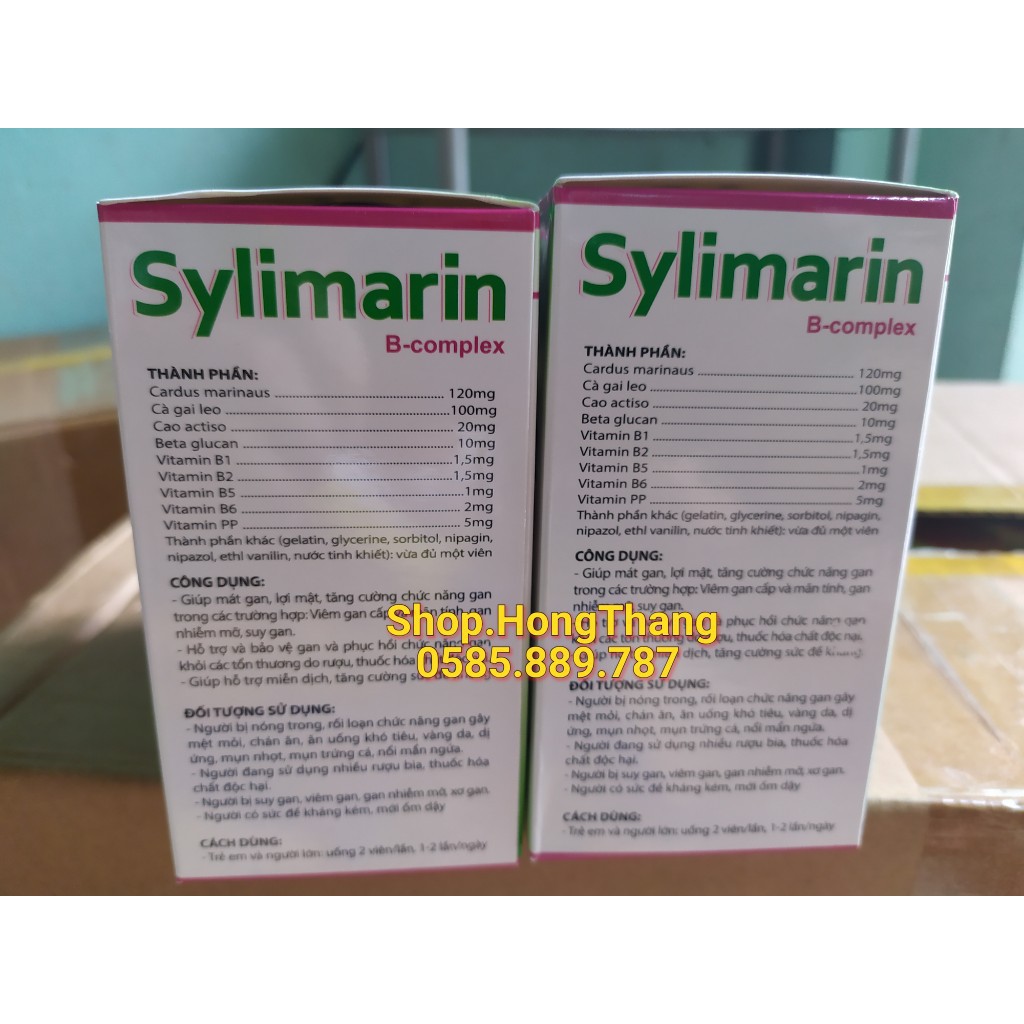 BỔ GAN-MÁT GAN GIẢI ĐỘC GAN SILYMARIN 120mg tăng cường chức năng gan Hộp 100 viên