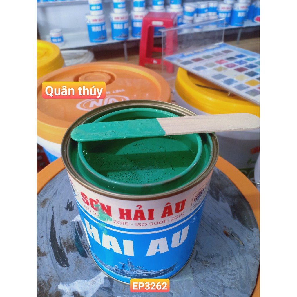 [Giá hủy diệt] Sơn kẽm Hải Âu Epoxy Màu xanh ngọc EP3262 (1L) sơn mạ kẽm 2 thành phần
