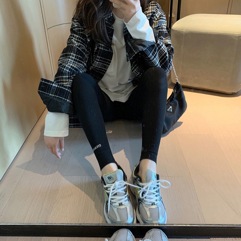 NRVP Áo Thun Nữ Tay Dài 100% Cotton Thời Trang Hàn Quốc