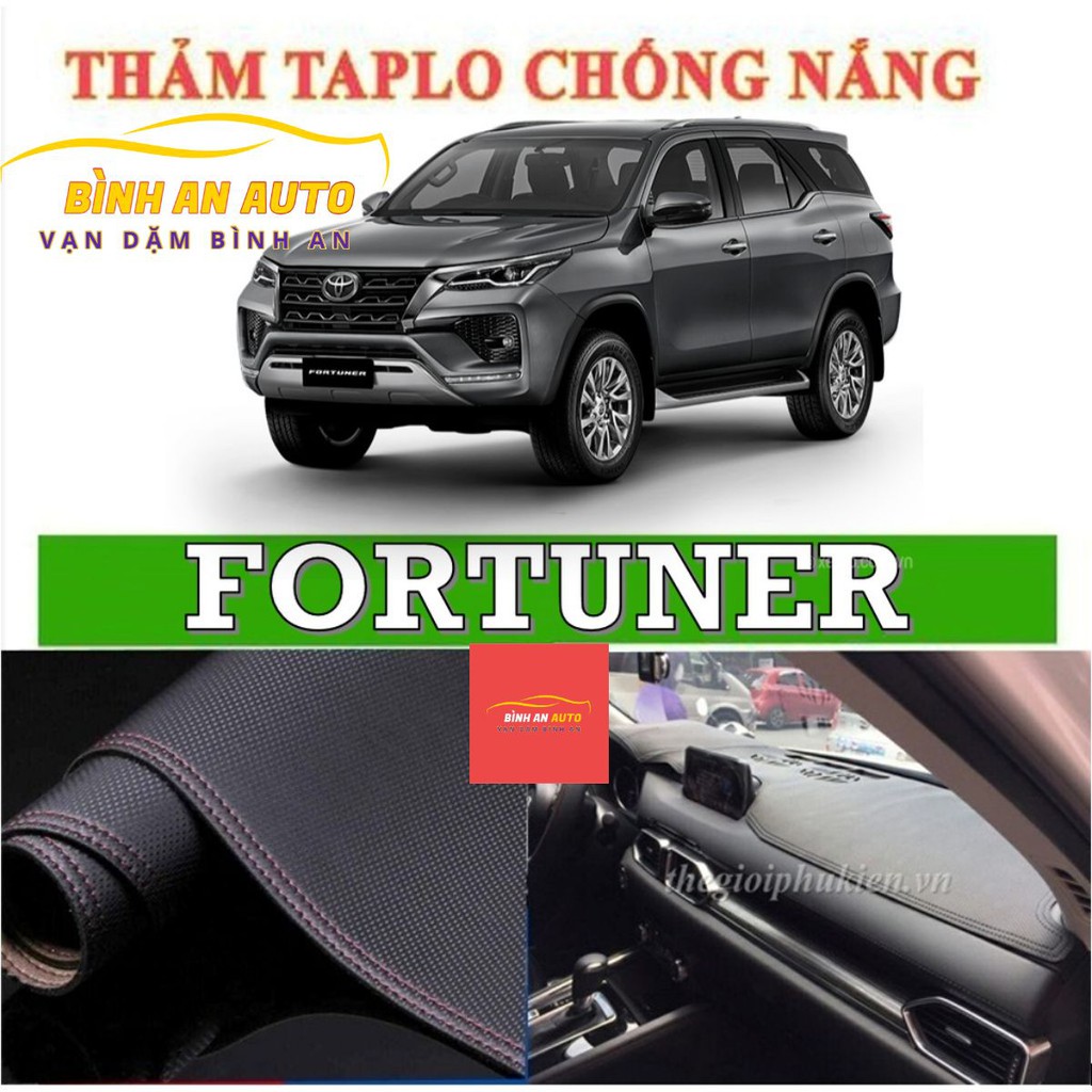 Thảm taplo TOYOTA FORTUNER 2017- 2020 dập vân cacbon cao cấp - Bình An Auto