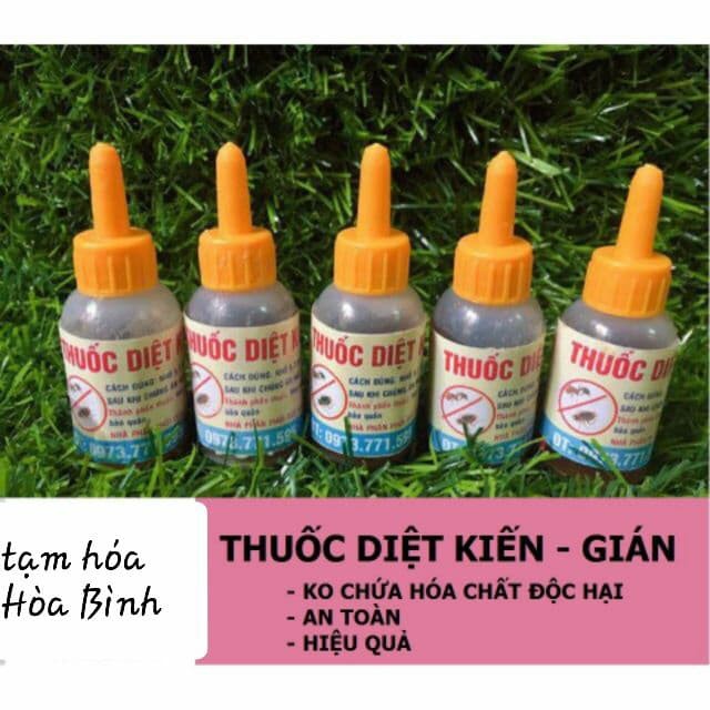 Combo 5 Thuốc Diệt Kiến Mối Gián sinh học 10ml Diệt Sạch tận Gốc Kiến Dán An toàn Thân Thiện với môi trường