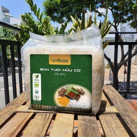 Bún gạo lứt/ Bún tươi hữu cơ Vietsuisse 900gram, thức ăn Healthy, Eatclean