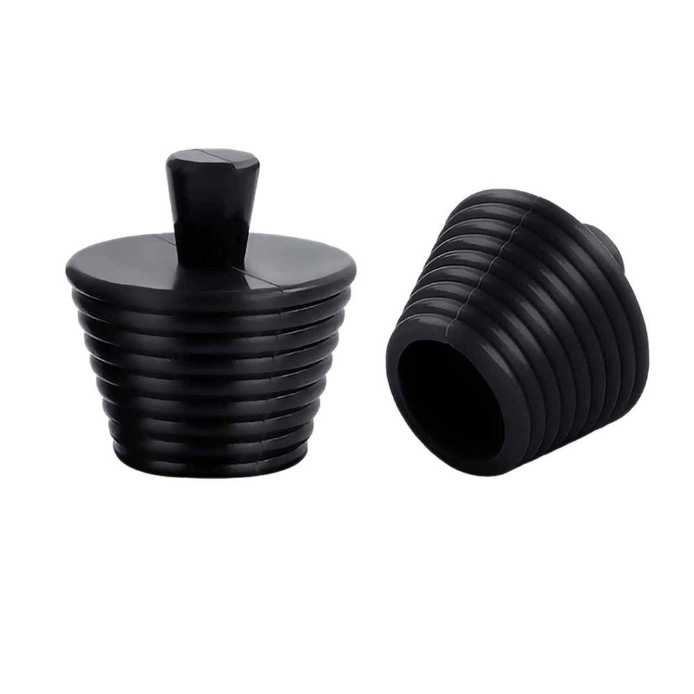 Bộ 2 / 4 / 6 Nút Chặn Lỗ Thoát Nước Bồn Rửa Chén Màu Đen Thông Dụng