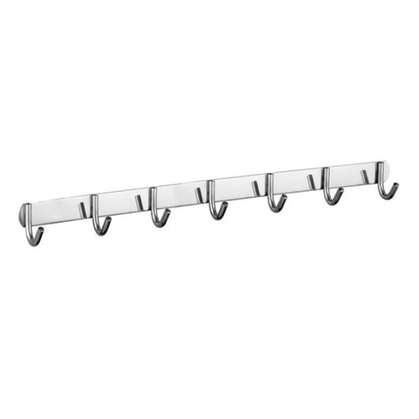 Bộ 5 móc treo quần áo đồ dùng gia đình, văn phòng inox 6 và 7 chấu cao cấp Gia Phú