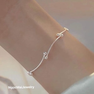 Lắc tay zíc zắc bạc ta Ngọc Mai Jewelry chuẩn bạc cao cấp thời trang
