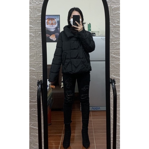 Áo phao đen thanh lý