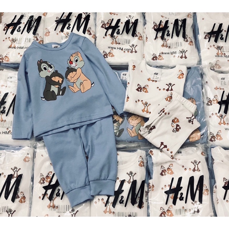 Set 2 bộ cotton dài tay cho bé trai