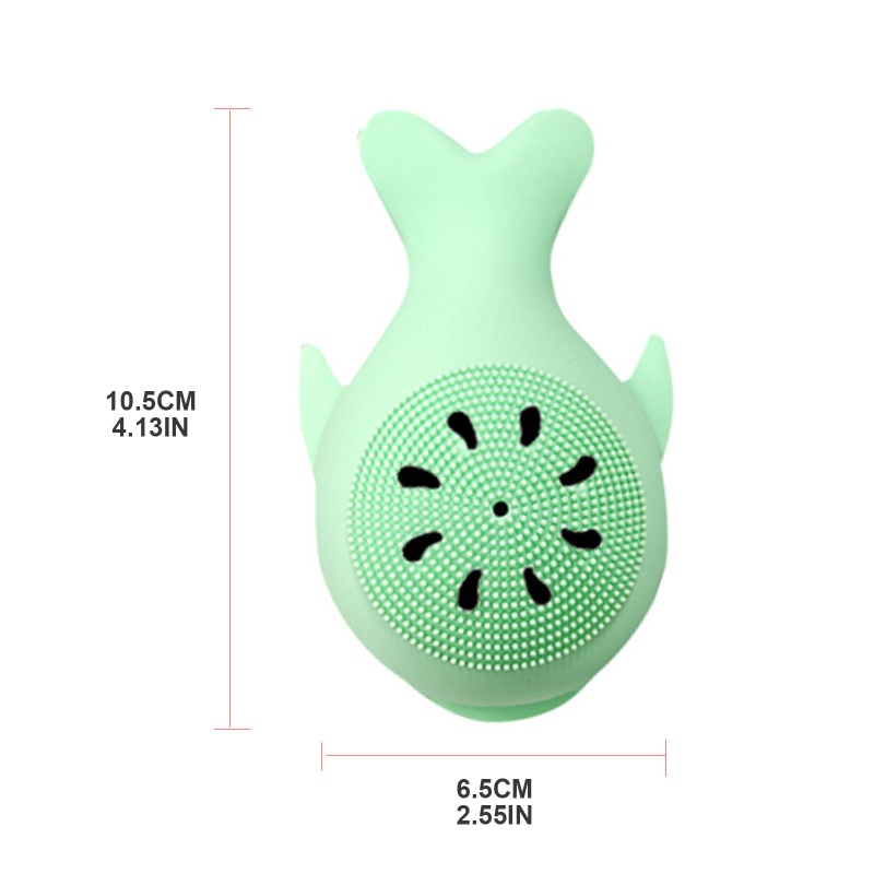 Cọ Rửa Mặt Bằng Silicon Hình Cá Voi Dễ Thương