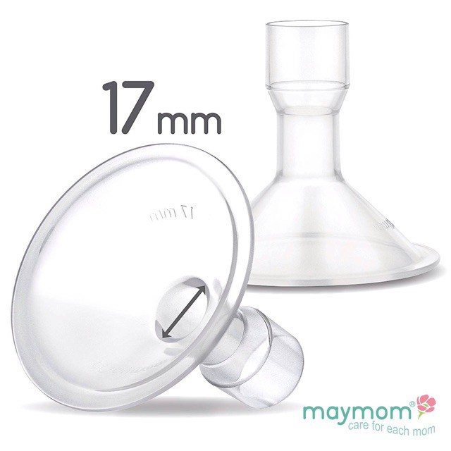 Phễu hút sữa chính hãng Maymom (phễu rời, giá 1 chiếc) các sz 13-15-17-19-21mm Chính Hãng Maymom, Tiêu chuẩn