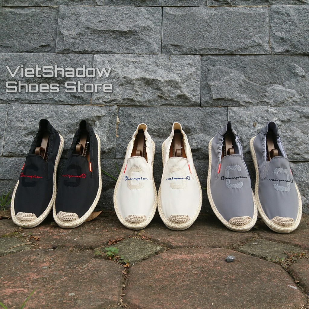 Slip on nam - Giày lười vải nam cao cấp "Champion" - Vải polyester màu (Be) - Mã SP 2923 | BigBuy360 - bigbuy360.vn