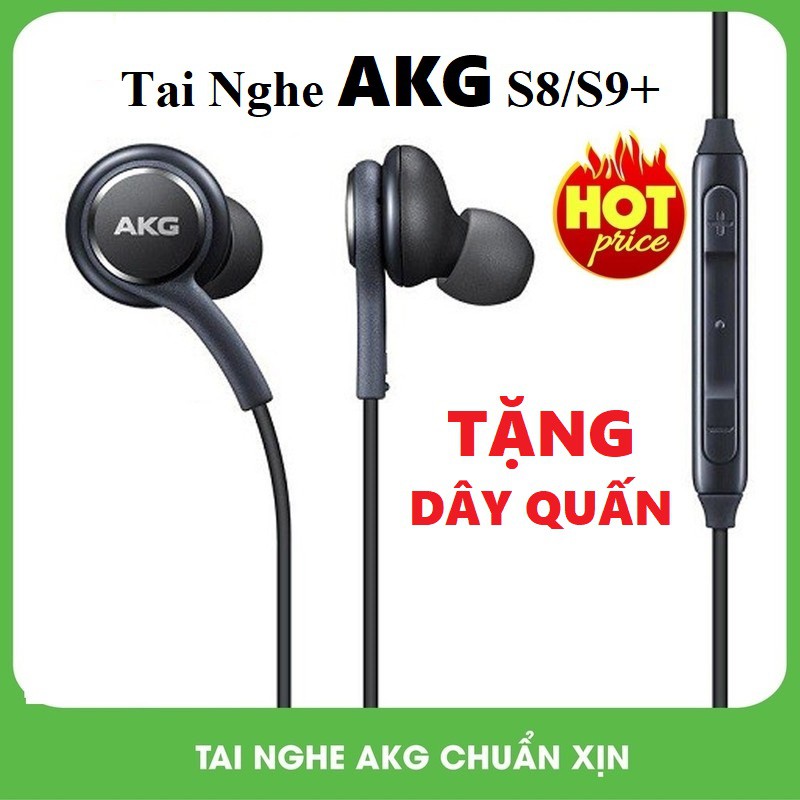 [ FREESHIP ] Tai nghe AKG SamSung S8/S9 Plus Nguyên Zin Giá Rẻ + Tặng Dây Quấn Tai Nghe