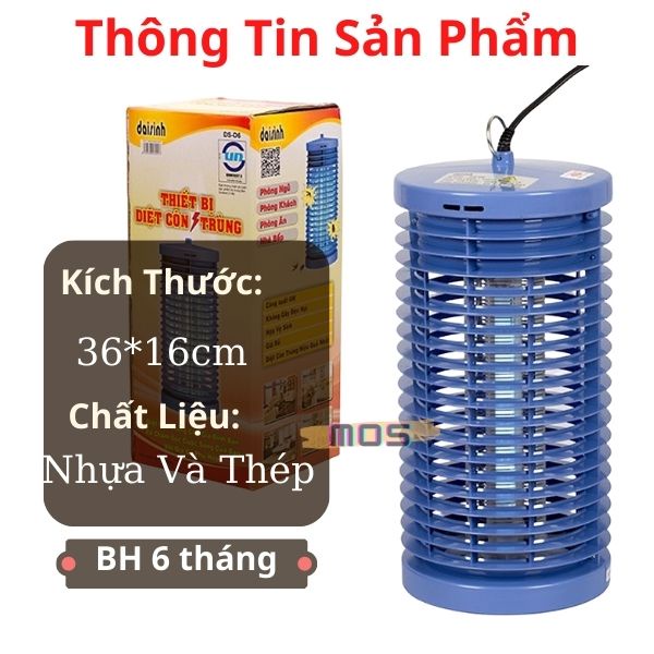[Bh 1 đổi 1] Đèn bắt muỗi Đại Sinh DS-D6 ( Xanh ) Hàng chính hãng Mos Shop