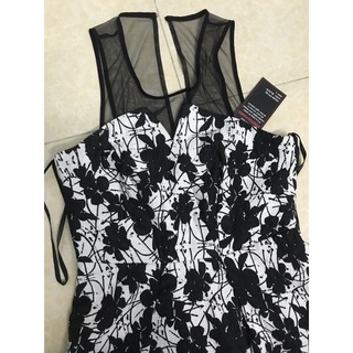 Đầm váy xoè BCBG gểnation phối lưới
