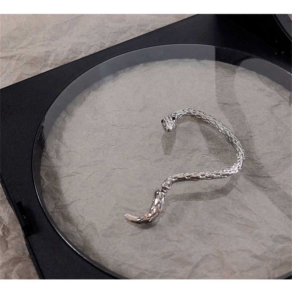 Khuyên Kẹp Vành Tai Họa Tiết Rắn Phong Cách Punk Unisex