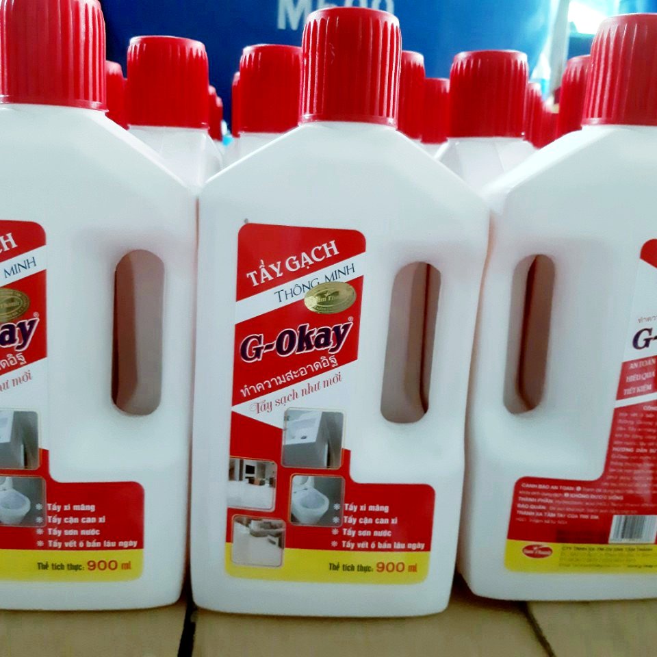 Chất Tẩy Xi Măng Trên Gạch G-Okay, Chất Tẩy Vết Ố Trên Nền Gạch Nhà Tắm, Tẩy Nhà Vệ Sinh Siêu Nhanh