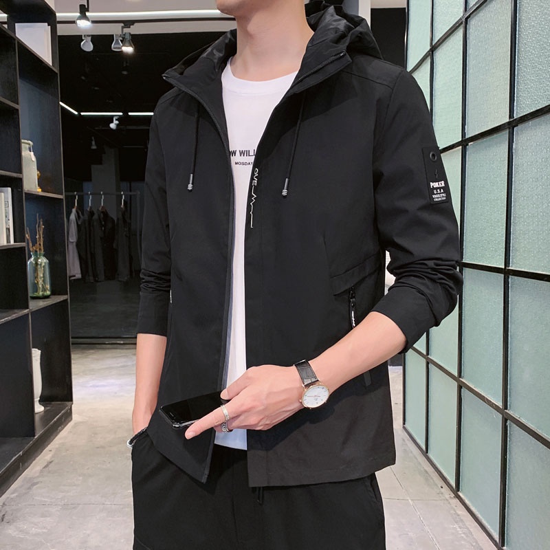 Áo Khoác Hoodie Dáng Rộng Phong Cách Thời Trang Hàn Quốc Cho Nam Giới