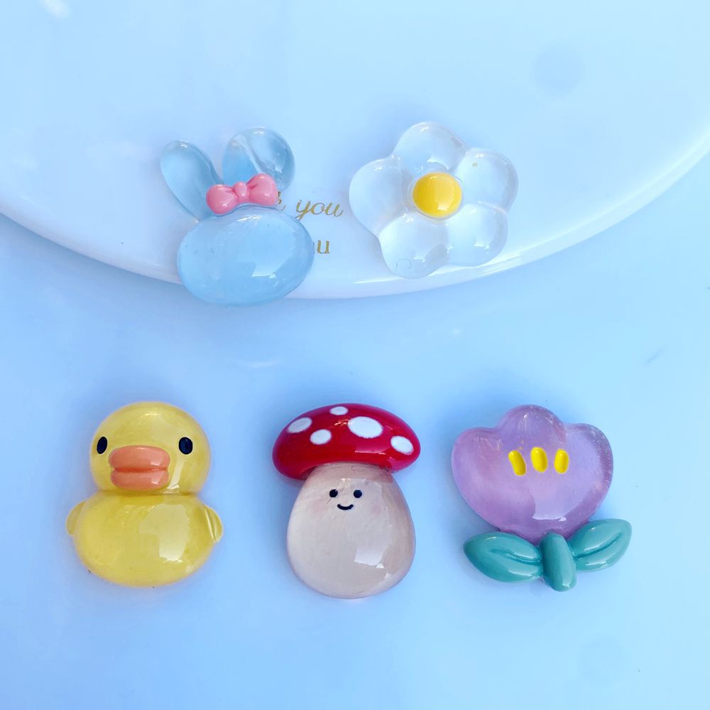 Set 10 Phụ Kiện Kẹp Trang Trí Điện Thoại/Sổ Tay Hình Dáng Xinh Xắn