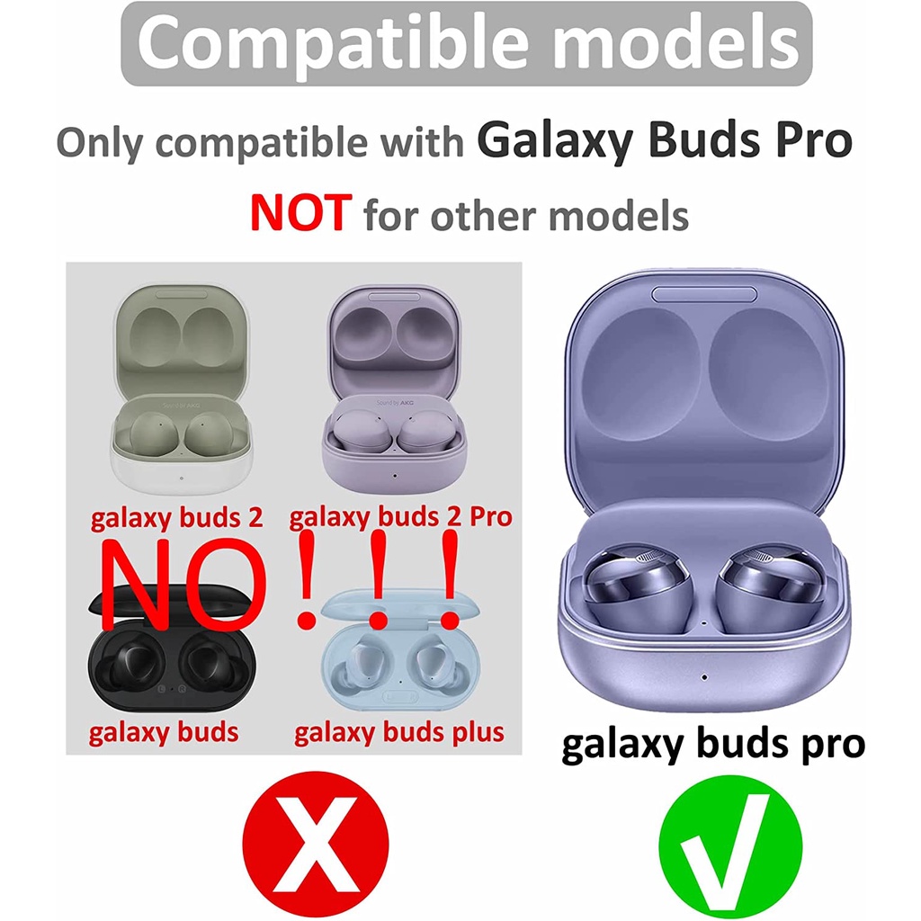 1 Cặp Nút Bọc Tai Nghe Bằng Cao Su Silicone Dẻo Thay Thế Cho Samsung Galaxy Buds Pro
