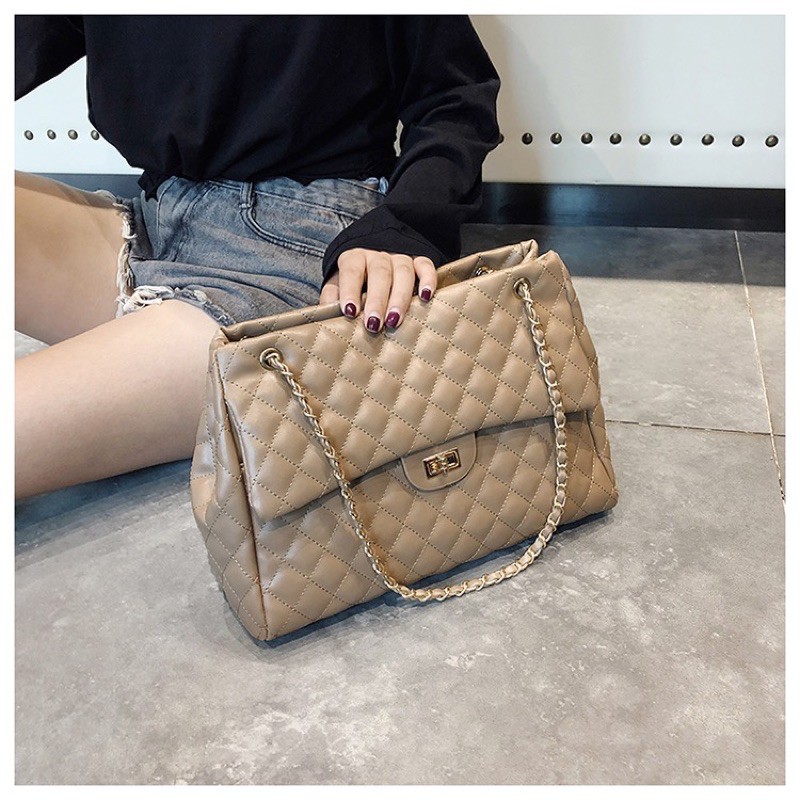 Túi xách trần trám size to hàng Quảng Châu siêu chất - vừa laptop 14inch trở xuống