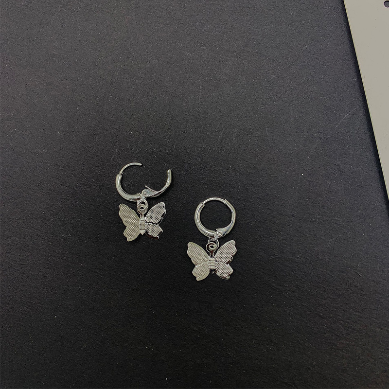 Bông tai hình bướm đơn giản cho nữ