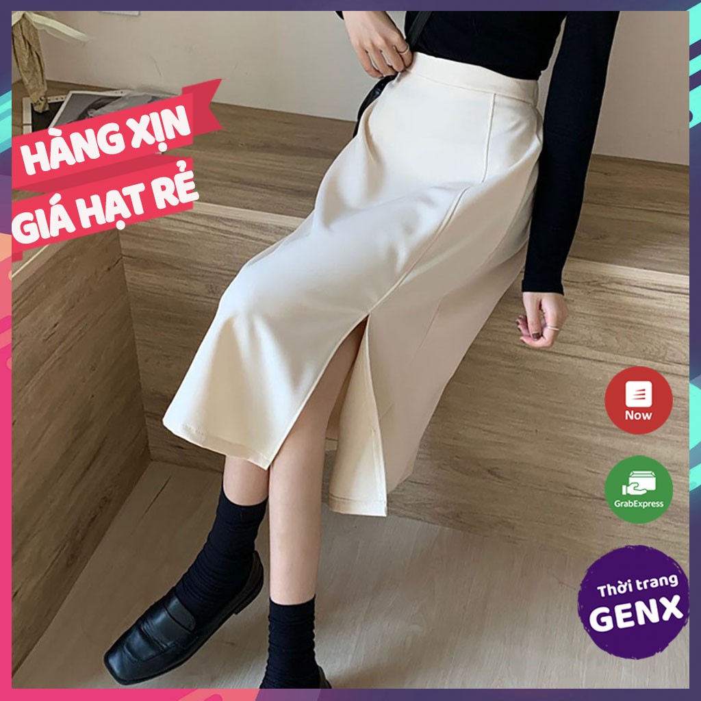 Chân Váy Dài Ulzzang MOLENTO Chân Váy Chữ A Dài Qua Gối Phong Cách Hàn Quốc 2021 - M13 | BigBuy360 - bigbuy360.vn