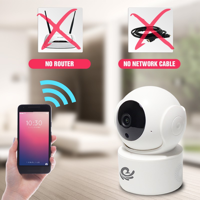 Camera Wifi  IP Quan Sát Trong Nhà Camera An Ninh Việt Star Quốc Tế CC2021 - 2.0 (1080FullHD) Khả Năng Lưu Trữ Cao