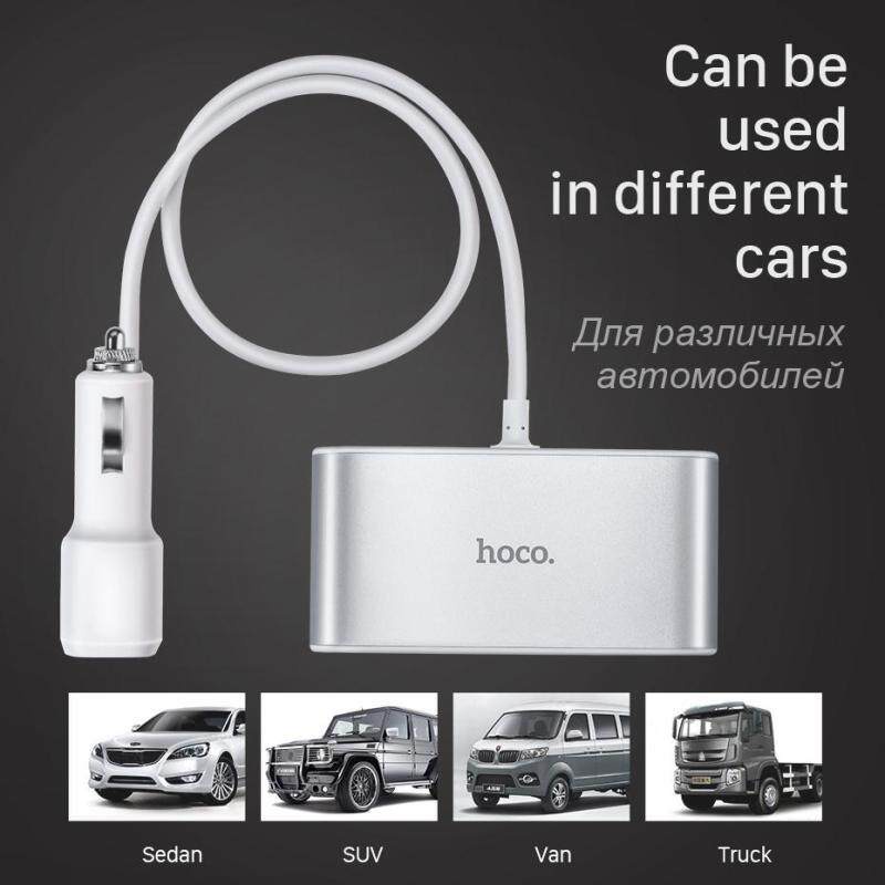 Bộ Chia 3 Cổng Sạc HOCO Z13 Kèm 2 Cổng USB