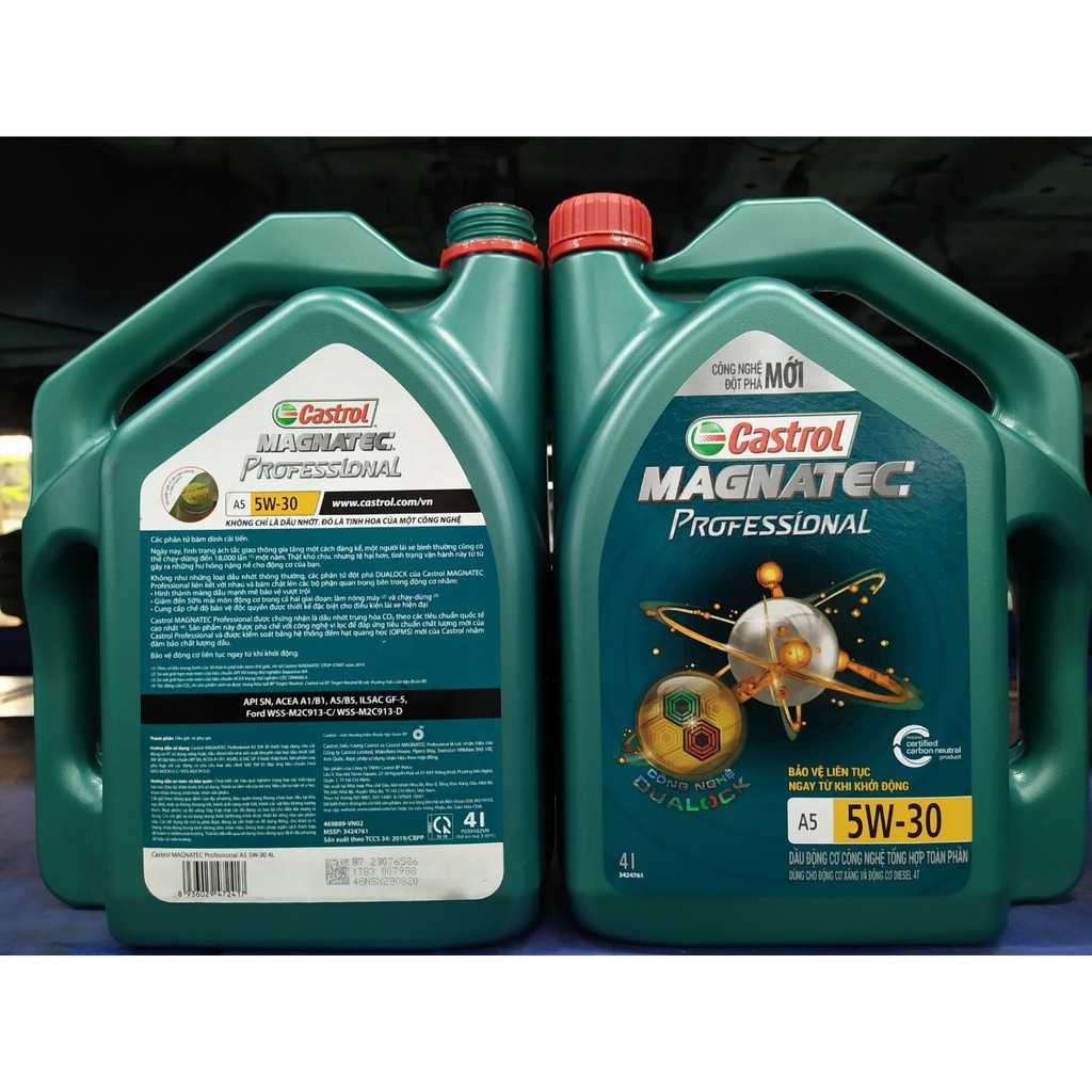 Castrol Magnatec Professional A5 5W30 4L dầu nhớt ô tô cao cấp