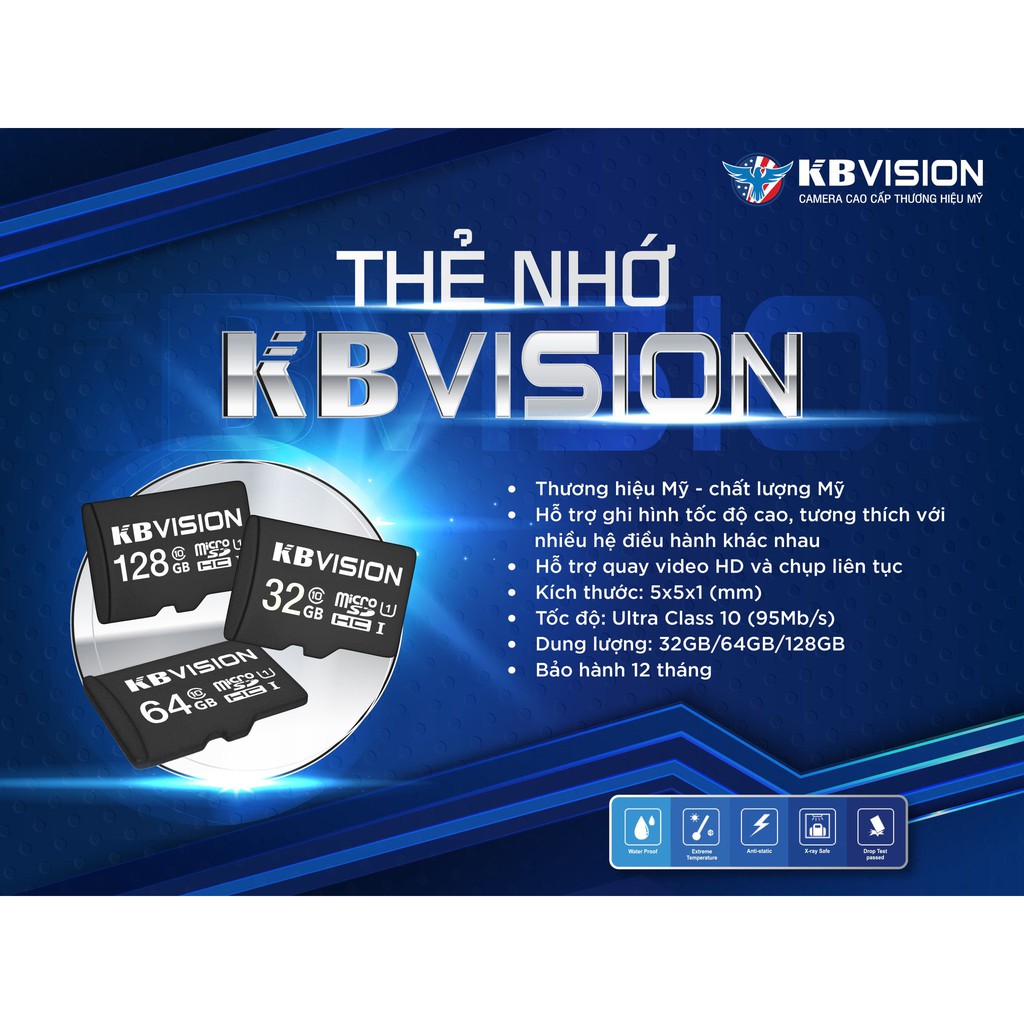 Thẻ nhớ 32/64/128GB thương hiệu KBVISION chính hãng | BigBuy360 - bigbuy360.vn