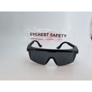 Kính bảo hộ lao động Everest EV105 trắng + đen - hình thật - giá khuyến mãi