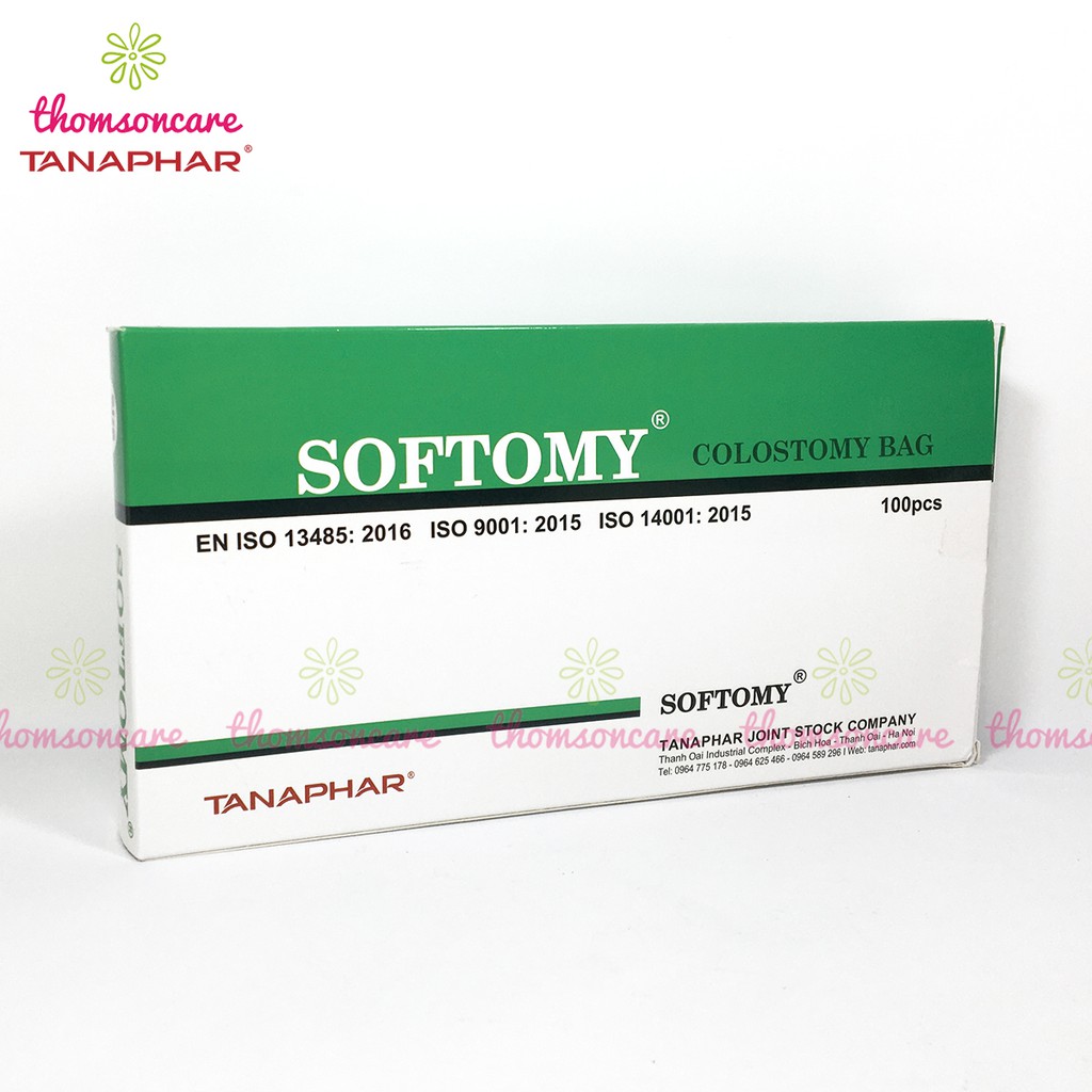 Túi hậu môn nhân tạo Softomy - hộp 100 cái của dược Tanaphar