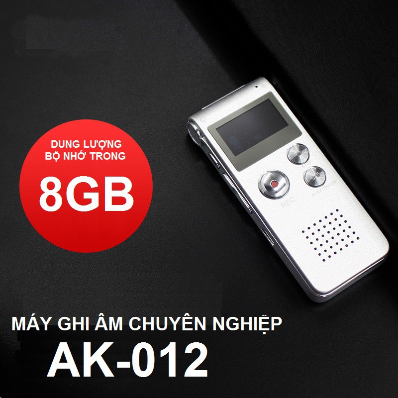 Máy ghi âm stereo chuyên dụng AK-012 Bộ Nhớ Trong 8GB