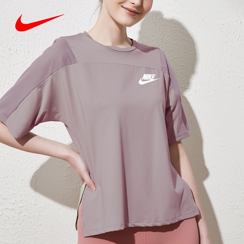 Áo Thun Thể Thao Tay Ngắn Dáng Rộng Phối Lưới Thoáng Khí Nhanh Khô Size s-xl Thời Trang Cao Cấp Cho Nữ