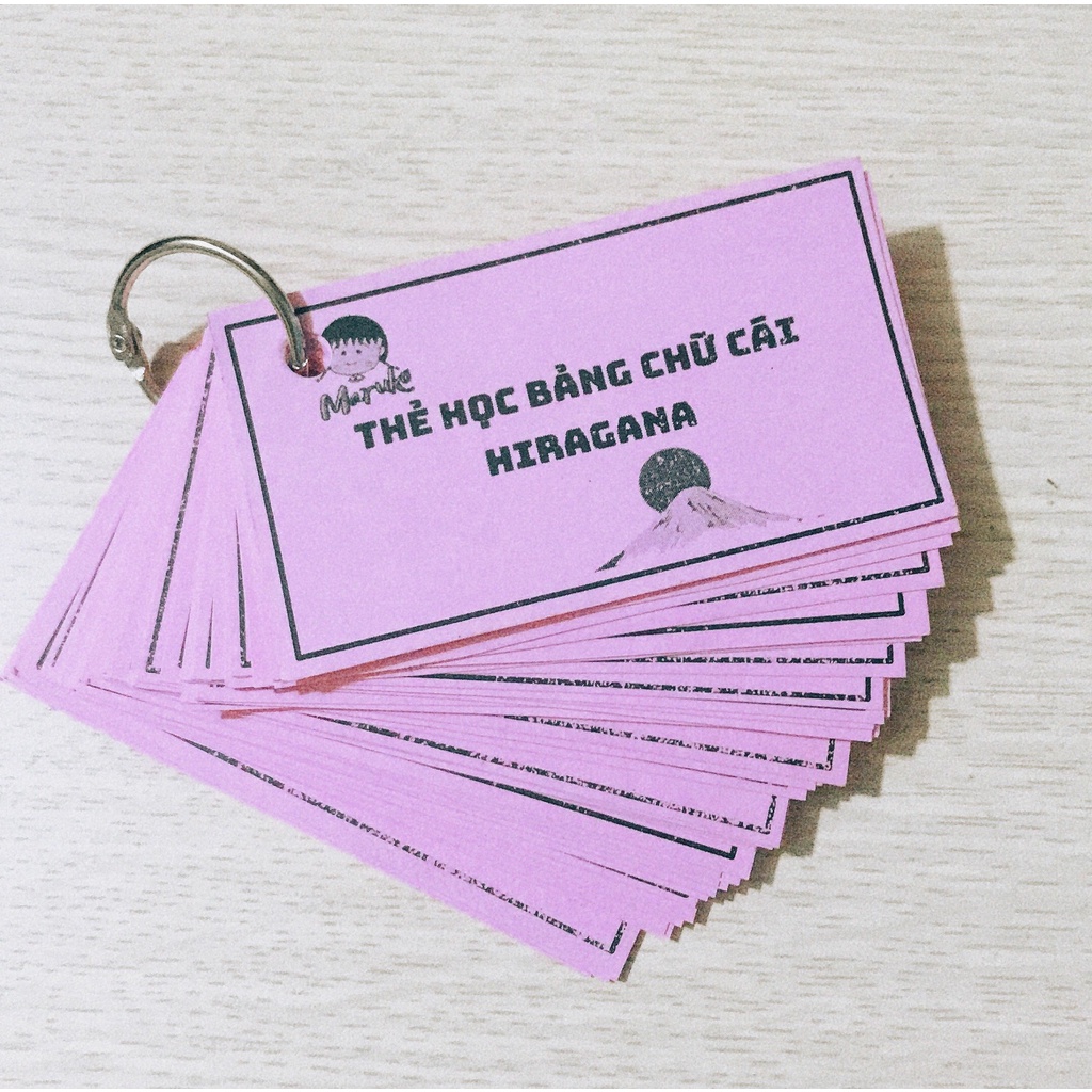 Bộ Thẻ Học Bảng Chữ Cái Tiếng Nhật Hiragana & Katakana Cho Người Mới Bắt Đầu