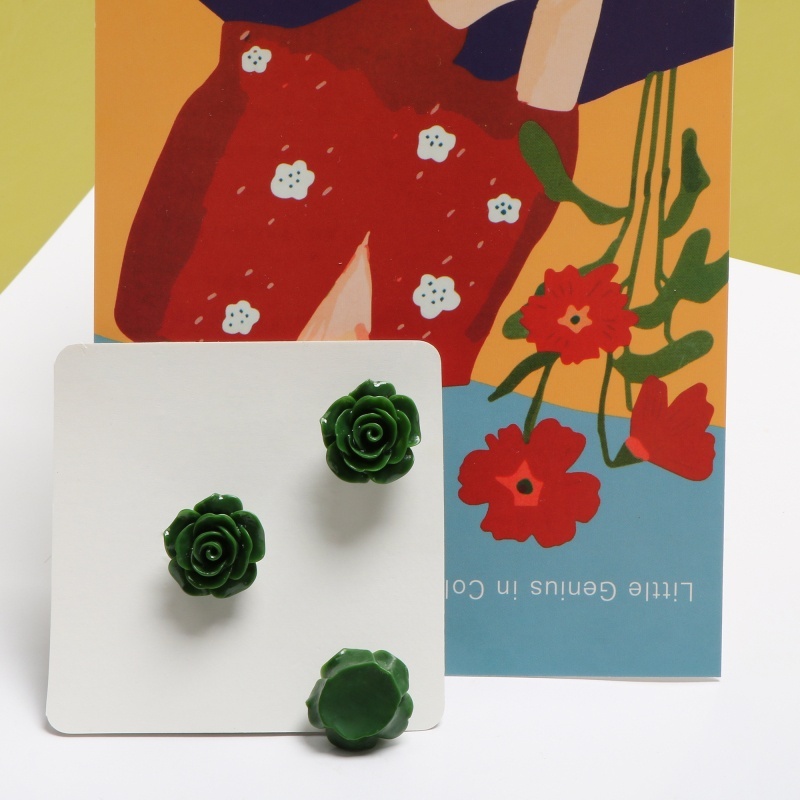 HANDMADE 10 Bông Hoa Hồng Bằng Nhựa Dùng Làm Đồ Thủ Công