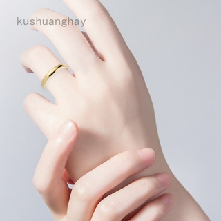 Nhẫn thép không gỉ mỏng 2mm có thể xếp chồng lên nhau kích thước 4-10 Good cho nữ
