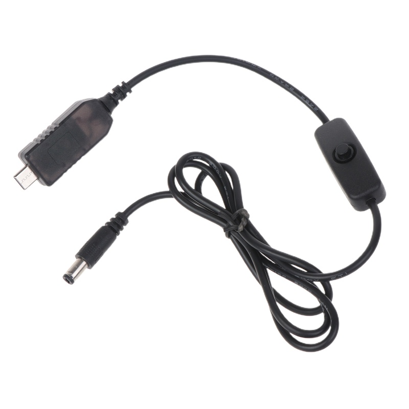 Dây Cáp Nguồn Loại C 5V USB C Sang 12V 0.5A 5.5x2.1mm Có Công Tắc Cho Bộ Định Tuyến / Camera An Ninh