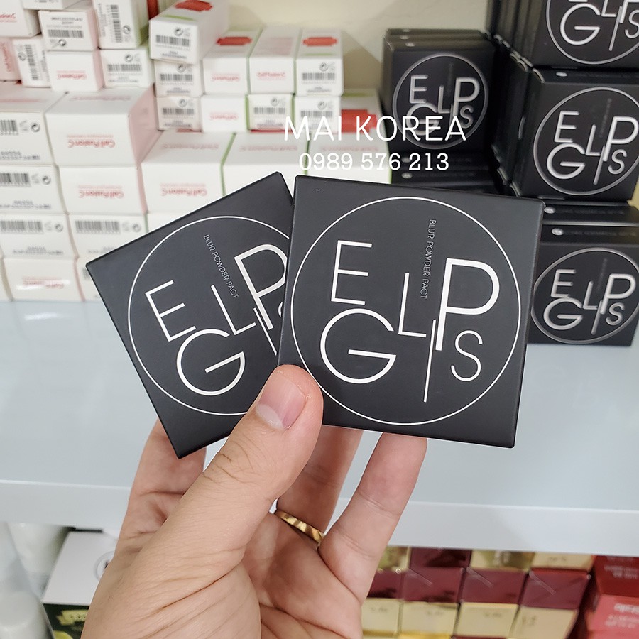 Phấn Phủ Eglips Blur Powder Pact siêu mịn, che phủ lỗ chân lông và khuyết điểm