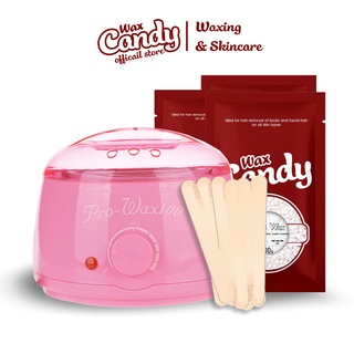 Nồi wax lông kèm sáp wax lông hard wax bean CANDYWAX