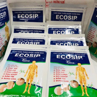 Cao dán thảo dược ECOSIP-gói 5 miếng