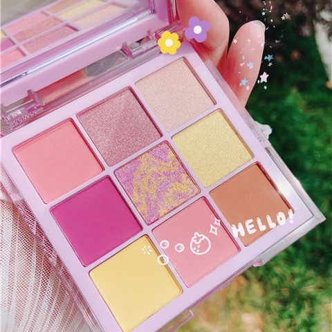(Hàng Mới Về) Bảng Phấn Mắt Hudamoji 9 Màu Lì Và Ánh Nhũ Kết Hợp Trang Điểm Mắt Nổi Bật | BigBuy360 - bigbuy360.vn