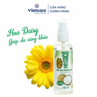Dầu dừa nguyên chất Vietcoco chai 100ml hương Daisy