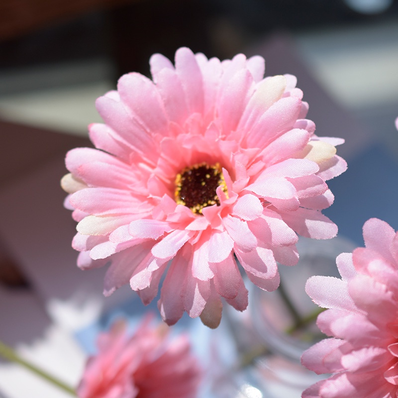 Bó Hoa Cúc Gerbera Giả Bằng Lụa Nhiều Màu Trang Trí Phòng Khách / Sân Vườn / Khách Sạn
