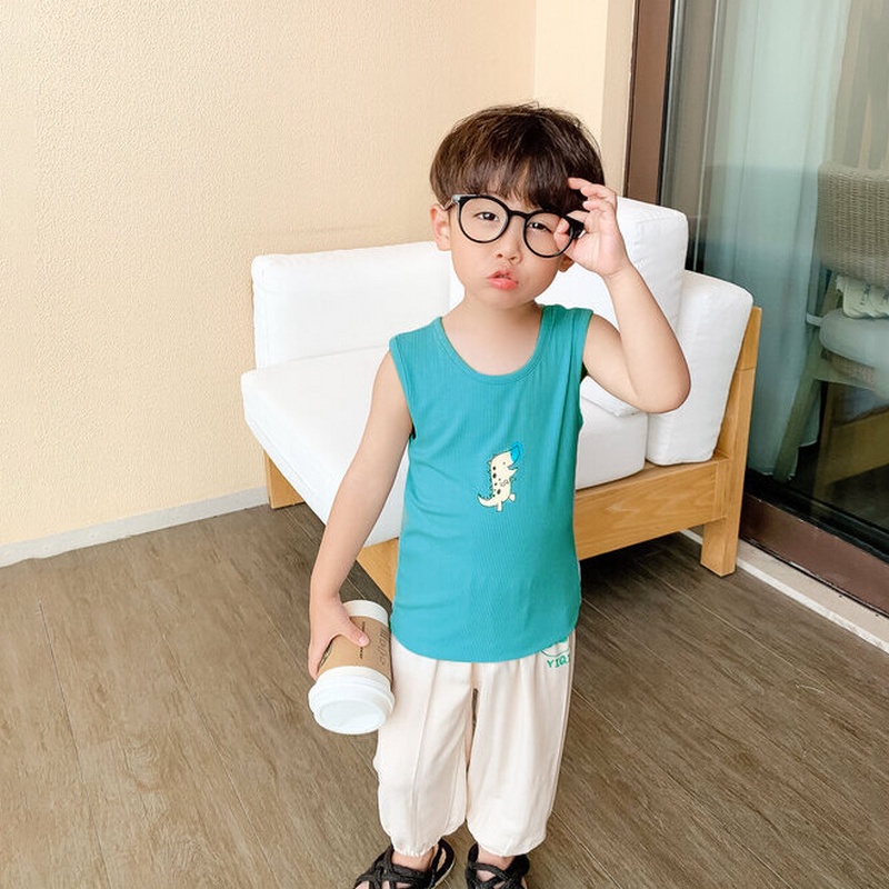 Áo thun trẻ em ba lỗ sát nách cotton thoáng mát in hoạt hình dễ thương Magickids Quần áo trẻ em AO22022