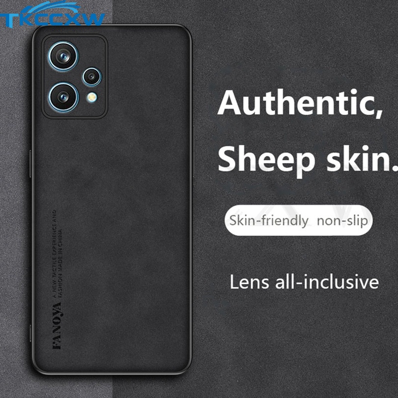 Ốp Điện Thoại Da PU Phối Vải Viền Dẻo Thời Trang Cho Realme GT Neo 2 2T 3 GT2 Pro GT Master Realme 9 Pro+